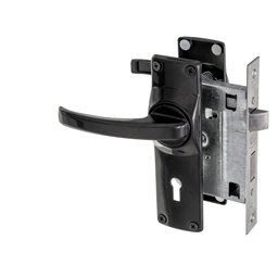 M1A40 - 3 Lever Lockset Black -M1A40_A_L_T